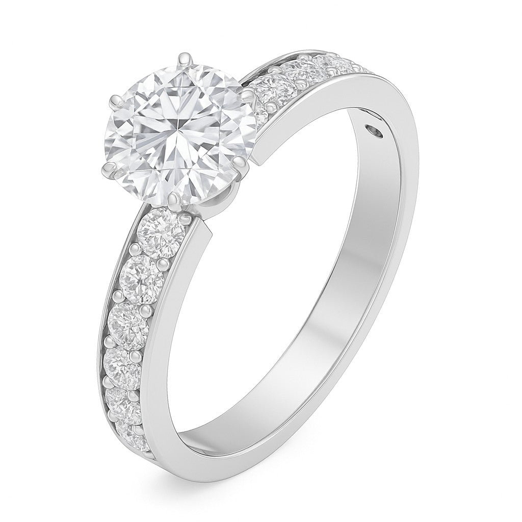 Bague Argent 925 Et Zircon – Taille 52, Solitaire Transparent, Style épuré RMR