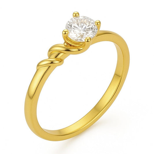 Bague SIRA en or et zirconia