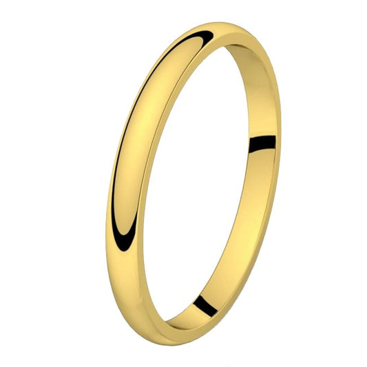 Alliance CLASSIQUE RUBAN BOMBÉE CONFORT 25 en or 18 carats (845588070452)