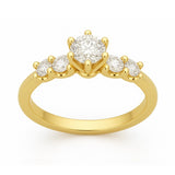Bague AMÉLIA en or et zirconias