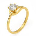 Bague RAFNA en or et zirconia