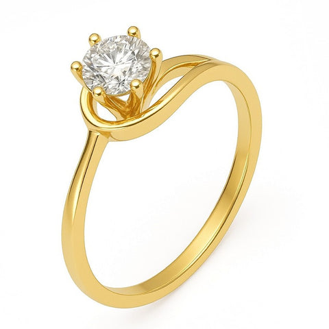 Bague RAFNA en or et zirconia