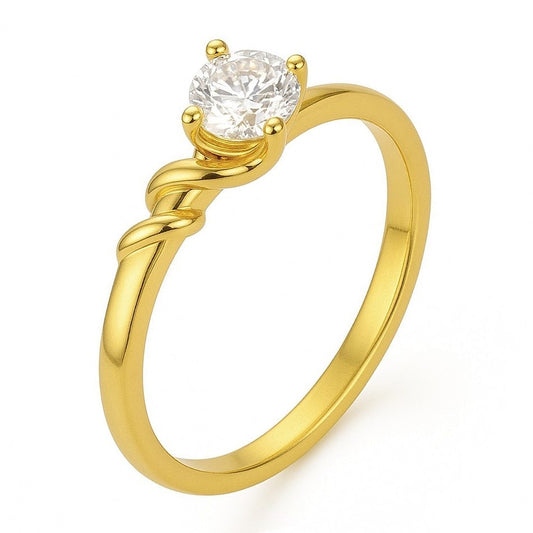 Bague SIRA en or et zirconia