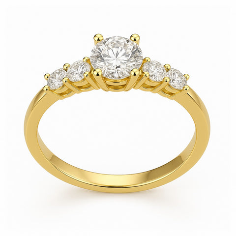 Bague BABEL en or et zirconia