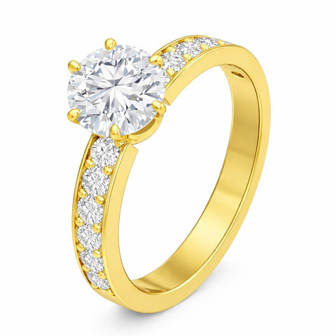 Bague KARELLE en or et zirconia