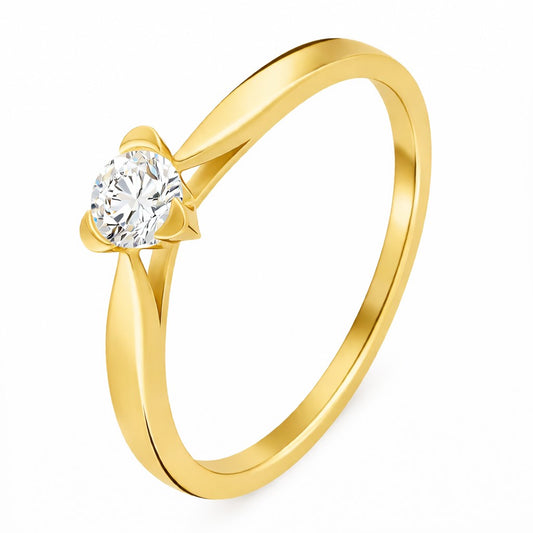 Bague MON CŒUR en or et zirconia