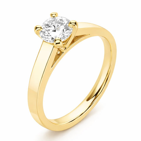 Bague CLASSIQUE 4 RUBAN en or et zirconia