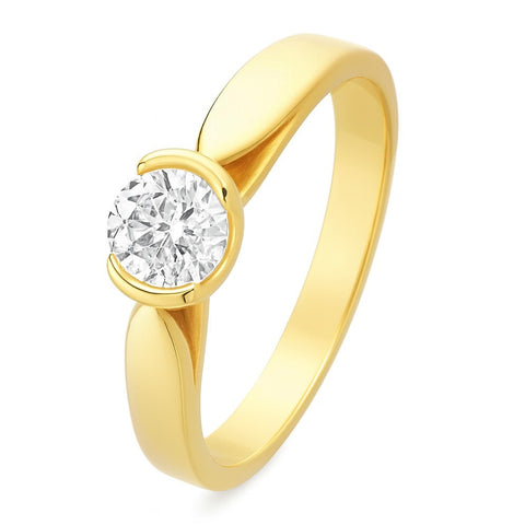 Bague LIVIA en or et zirconia