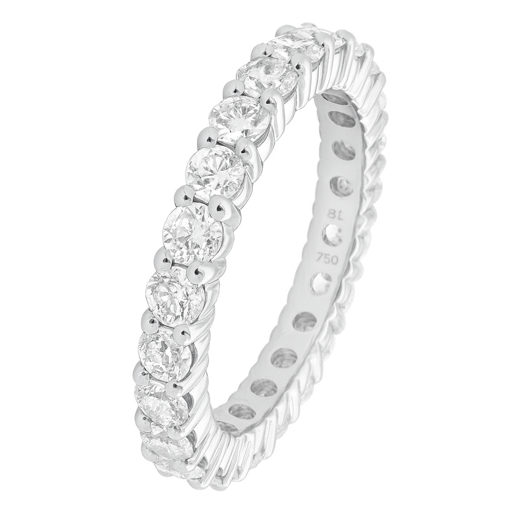 Alliance ÉTERNITÉ en argent 925 et zirconia