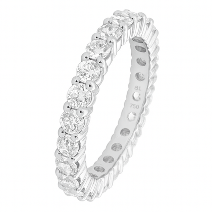 Alliance ÉTERNITÉ en argent 925 et zirconia