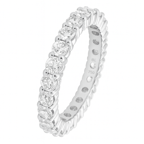 Alliance ÉTERNITÉ en argent 925 et zirconia
