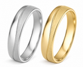 Duo d'alliances HARMONIE, en or et argent (Copie)
