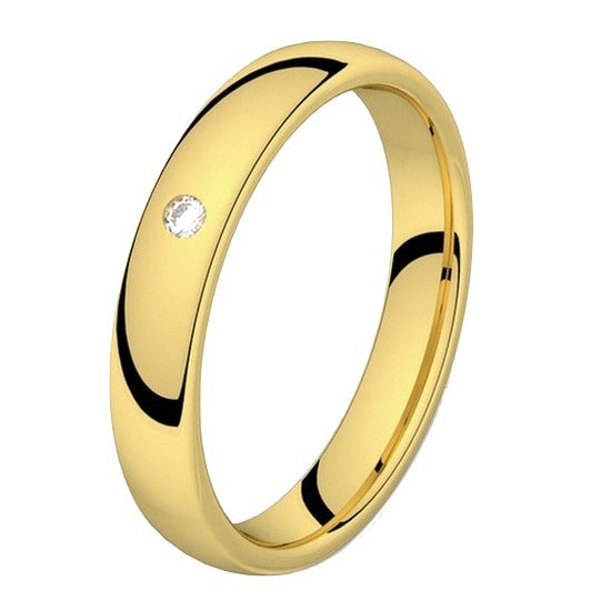 Alliance CLASSIQUE DEMI-JONC CONFORT diamant en or 18 carats (4997626691722)