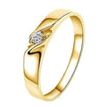 Alliance VAGUE D'AMOUR en or et diamant 0,15 ct