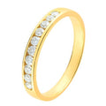 Alliance demi-tour zirconias SERTI RAIL en or 18 carats (3686563053620)