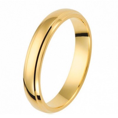 Alliance rainures en or jaune 18 carats (3714634055732)