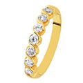Alliance demi-tour diamants, serti S, en or (4962396340362)