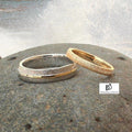 Duo alliances BAOBAB en or et argent rhodié