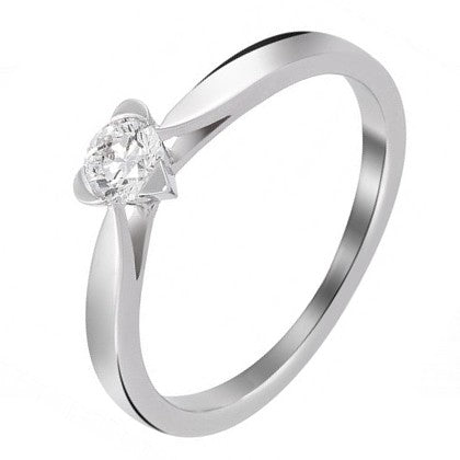 Bague MON CŒUR en or blanc et diamant 0,17 ct (4778007167114)