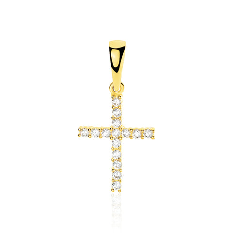 Pendentif croix en or et diamants (4914901221514)