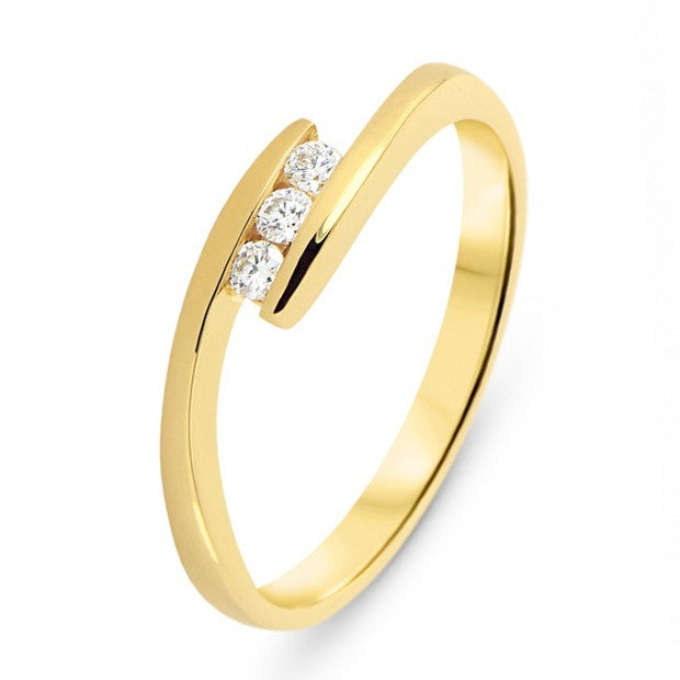 Bague CÉLIA en or et diamants 0,21 ct (4295683440778)