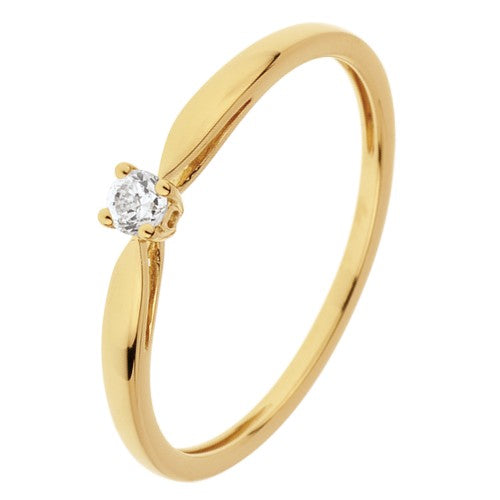 Bague SYMBOLE 4 en or et diamant 0,07 ct (4605712040074)