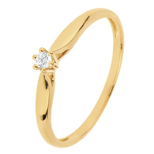 Bague SYMBOLE 6 en or et diamant 0,07 ct (4605812441226)