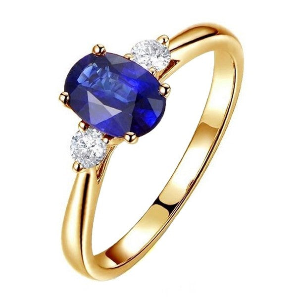 Bague LA SAINT-LOUISIENNE en or, saphir, diamants (823553163316)
