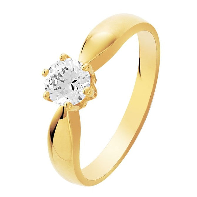 Bague MARINA en or et zirconia (1506629779508)