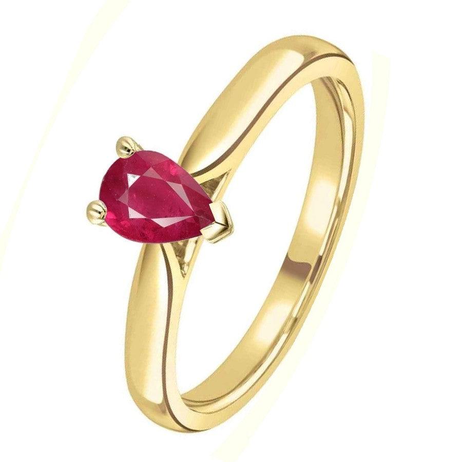 Bague JOELIE en or et rubis