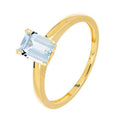Bague KARELLE en or et aigue-marine