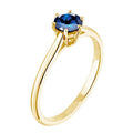 Bague de fiançailles solitaire Saphir classique en or 18 carats (917570486324)