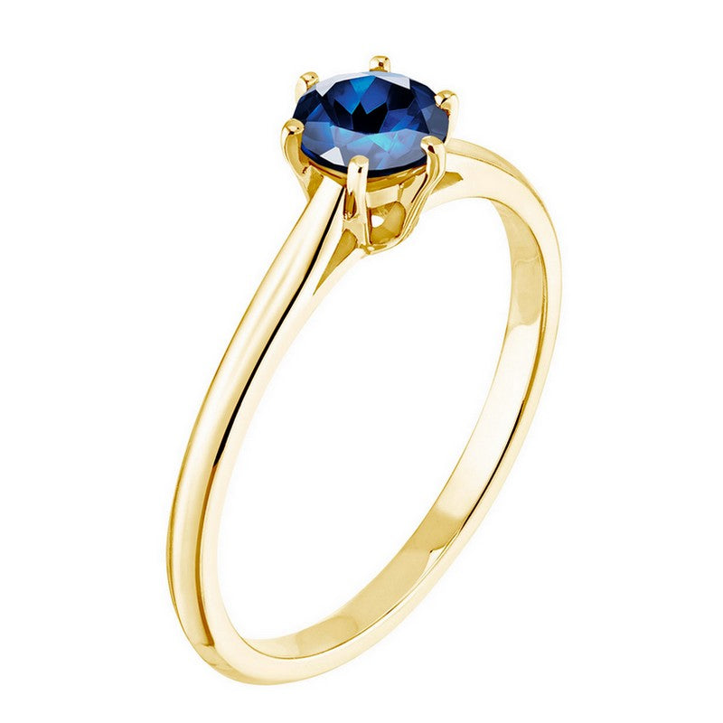 Bague de fiançailles solitaire Saphir classique en or 18 carats (917570486324)