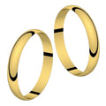 Duo d'alliances CLASSIQUE DEMI-JONC PLUME, en or 18 carats (1240337612852)