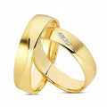 Duo alliances en or jaune et diamants (5057135968394)