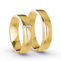 Duo d'alliances HARMONIE en or et diamants