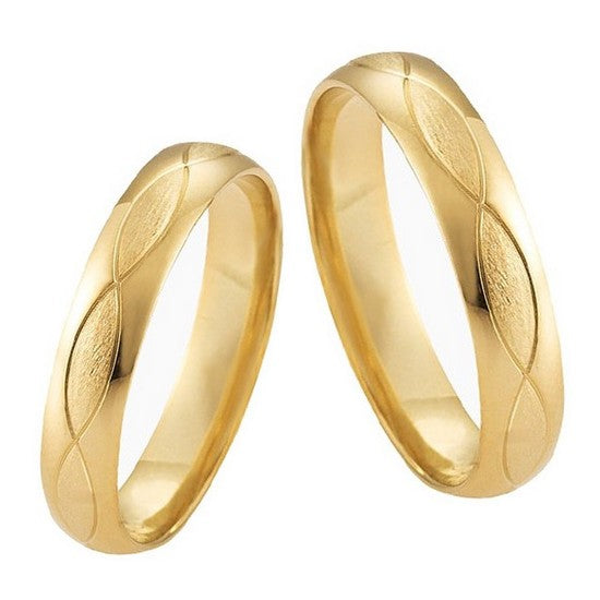 Duo d'alliances AMOUR INFINI en or 18 carats (4363692867722)