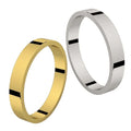 Duo d'alliances CLASSIQUES RUBAN, en or et argent (4493436059786)