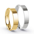 Duo d'alliances CLASSIQUE RUBAN, en or et argent