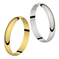 Duo d'alliances CLASSIQUE CLASSIQUE DEMI-JONC, en or et argent (5104771399818)