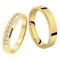 Duo alliances VÉNUS en or et diamants