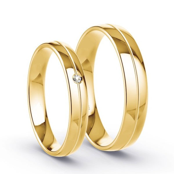 Duo alliances HARMONIE en or et diamant