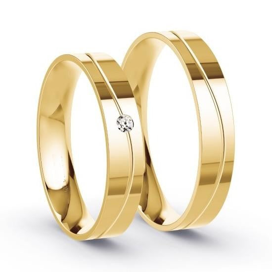 Duo alliances en or et diamant