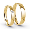 Duo alliances en or et diamant