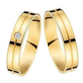 Duo d'alliances HARMONIE en or et diamant