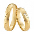 Duo alliances AMOUR INFINI en or et diamant