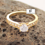 Bague CHRISTINE en or et zirconias (1205250490420)