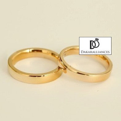 Duo d'alliances CLASSIQUES RUBAN CONFORT en or 18K (804713234484)