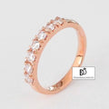 Alliance demi-tour diamants RETBA en or rose 18 carats (1218197061684)