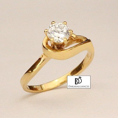Bague RAFNA en or et zirconia (1527067869236)